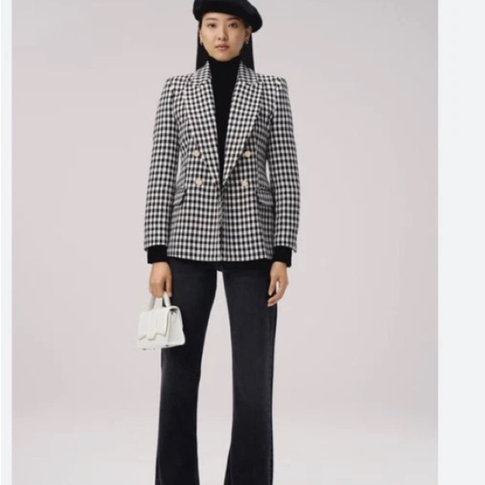 ZARA Houndstooth Double Breasted
Tailored Blazer Bloggers Favorite XS
7553/509 - Picture 2 of 11